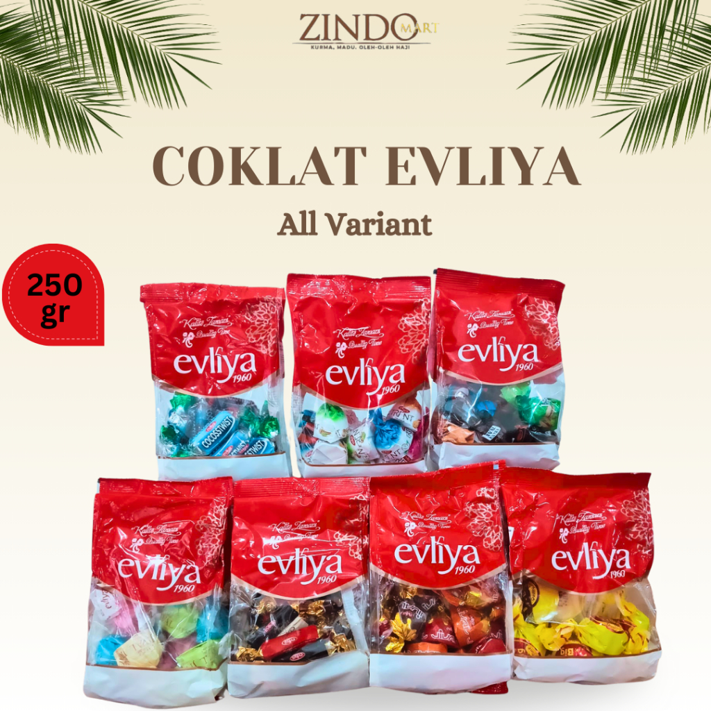 

COKLAT TURKI EVLIYA 250GR / COKELAT EVILYA JIVAL, SULTAN, FREE BIG, TRENT / OLE-OLEH HAJI