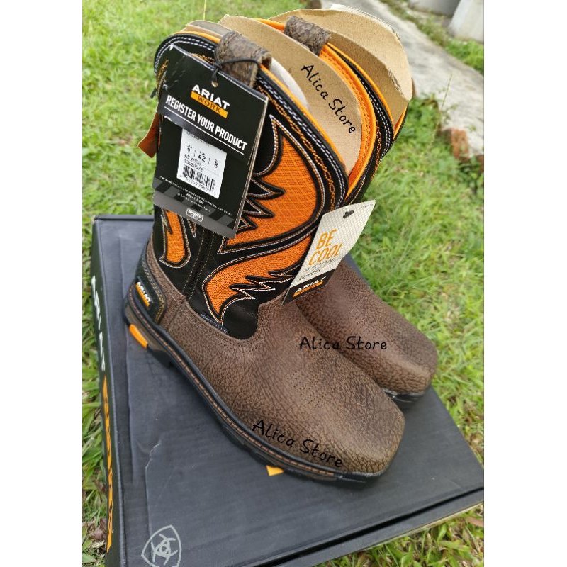 ARIAT Intrepid VentTEK Composite Toe Work Boot (Safety Shoes) Size: 42 (Baru, Lengkap Box) Bonus Sem