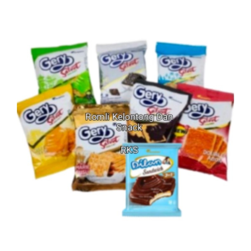 

Gery Biskuit Saluut Salut Malkist Cokelat Coklat Dilan Kelapa Keju Renceng isi 10 Sachet 18gram