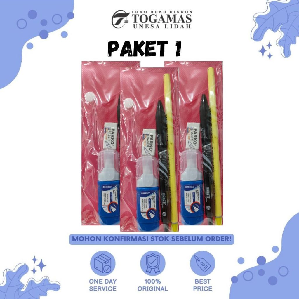 

PAKET TAB ATK (BUKU TULIS, PENCIL CASE, BALLPEN DLL)