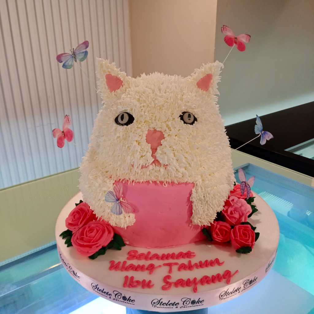 

Kue Ulang Tahun/Kuee Ultah/Birthday Cake Tema Kucing/3D