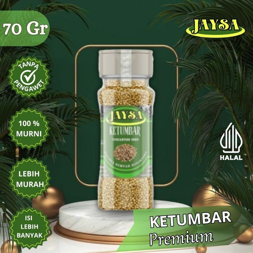 

JAYSA - Bumbu Dapur Murah / Ketumbar 70 gr / Corriander Seed / Coriander / Tumbar / Ketumbar Asli / Ketumbar Premium / Ketumbar Grade A / Biji Ketumbar Murni / Bumbu Instan / Bumbu Masak / Bumbu Murah