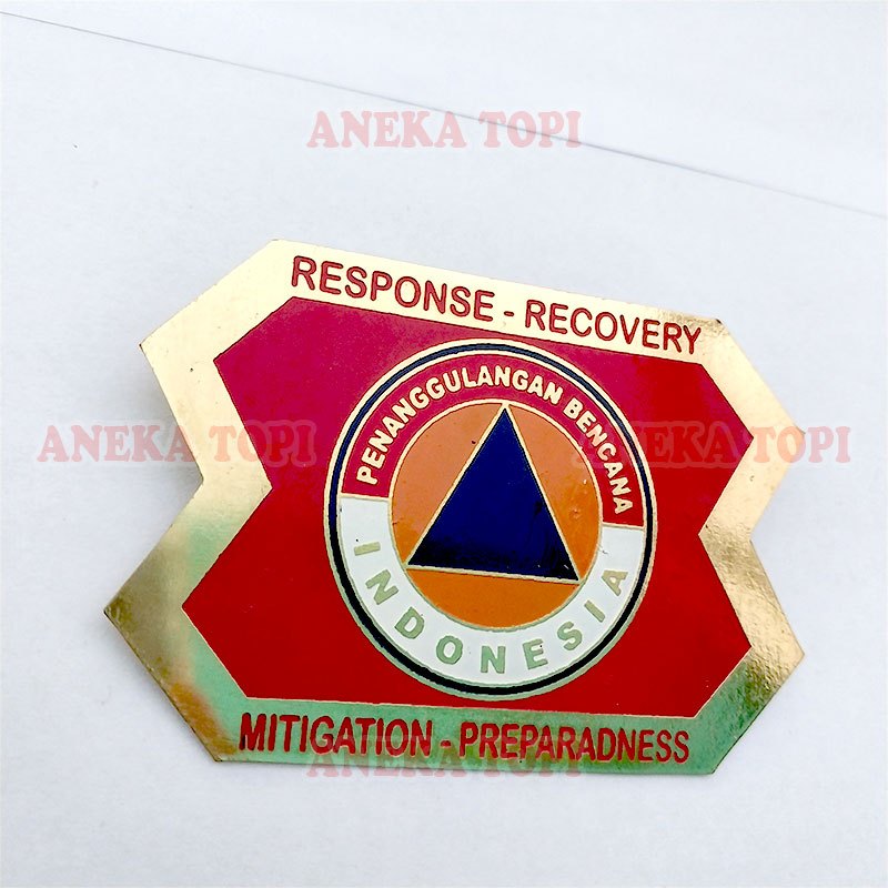 Emblem Topi Logo BNPB Lencana Emblem Penanggulangan Bencana Indonesia - Aneka Topi