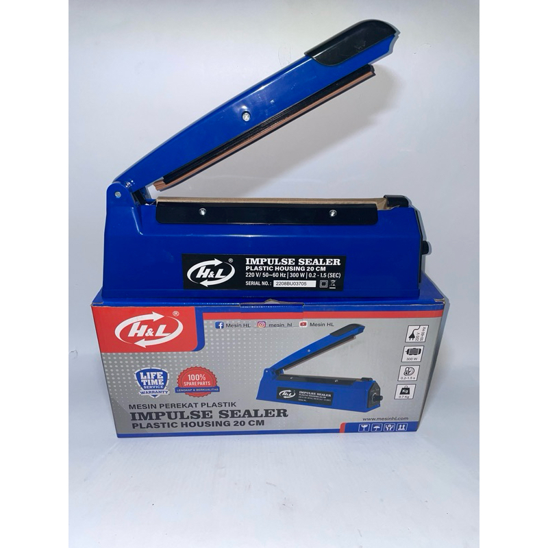 Impulse sealer 20cm h&l / Impulse sealer 30cm h&l / Impulse sealer body plastik h&l / alas pres plas
