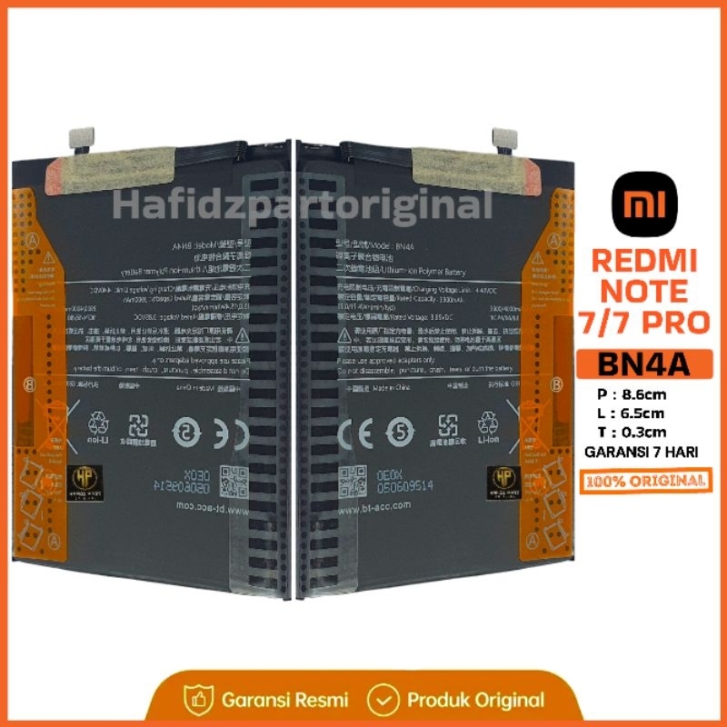 Baterai Batre Battery Redmi Note 7 BN4A Copotan Cabutan