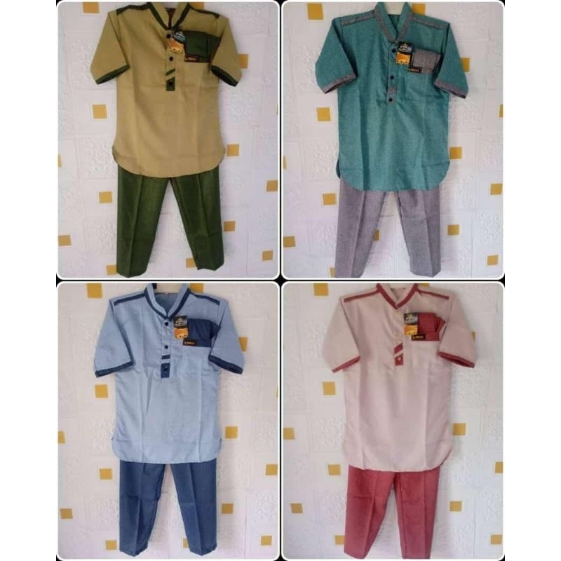 BAJU KOKO ANAK 1 SET CELANA KOIA BAHAN TOYOBO PREMIUM