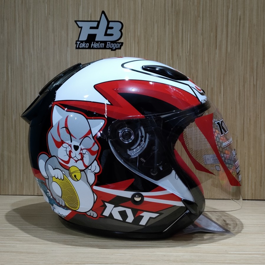 KYT DJ Maru Kabuki Cat White