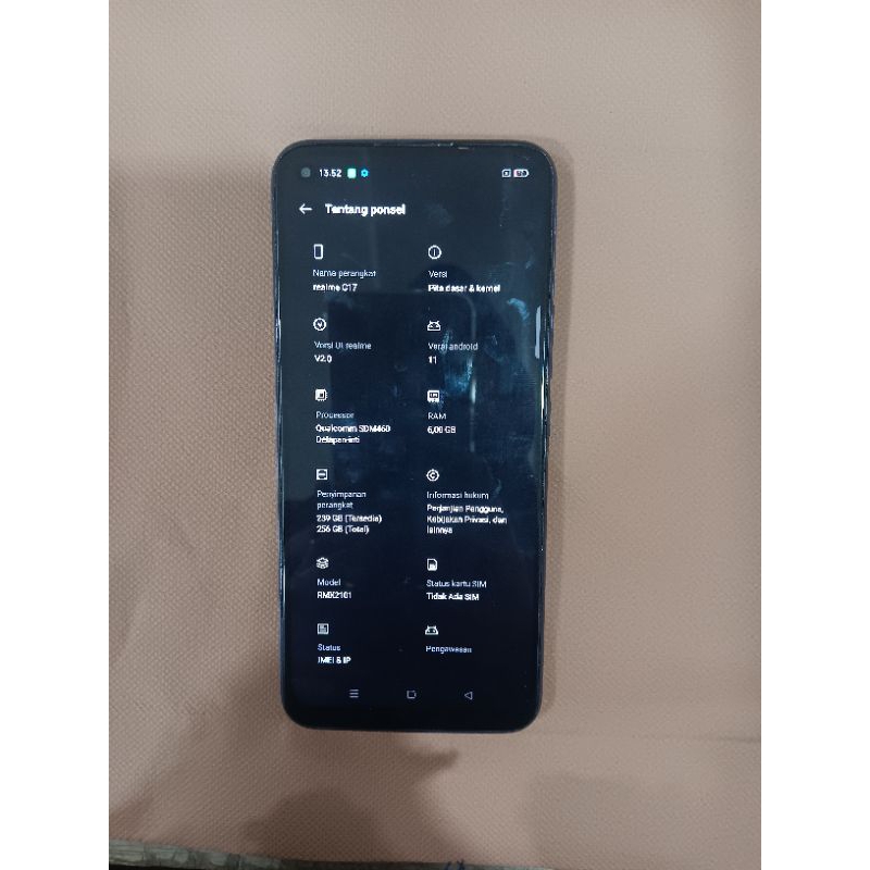 Realme C17 Ram 6/256