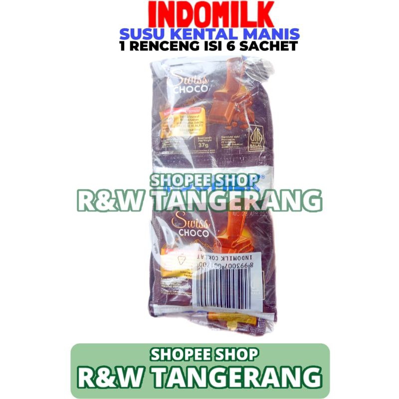 

Susu Kental Manis Coklat Indomilk 1 Renceng Isi 6 Sachet 37GR