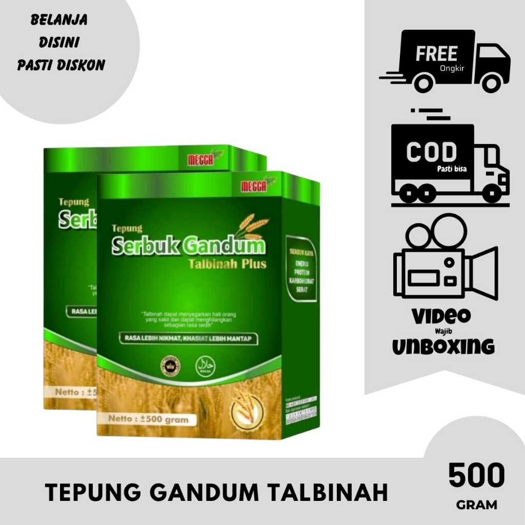 

Tepung Gandum Talbinah Plus Mecca Mengatasi Masalah Asam Lambung/Maag Kronis Dan Gerd 500 Gram