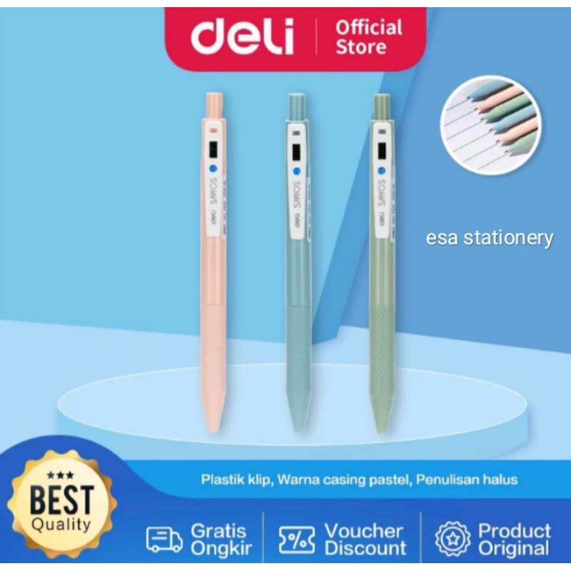 

Deli G58-BK Black Gel Pen 0.5mm