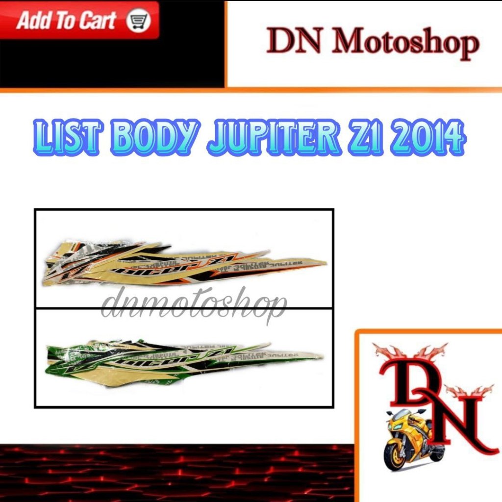 Striping Sticker List Body Jupiter Z1 2014