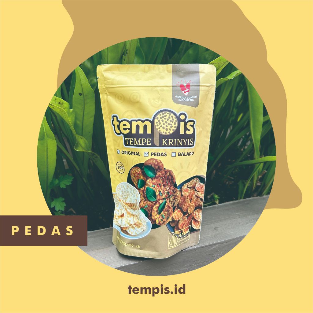 

Keripik Tempe Tempis Pedas 100 gr
