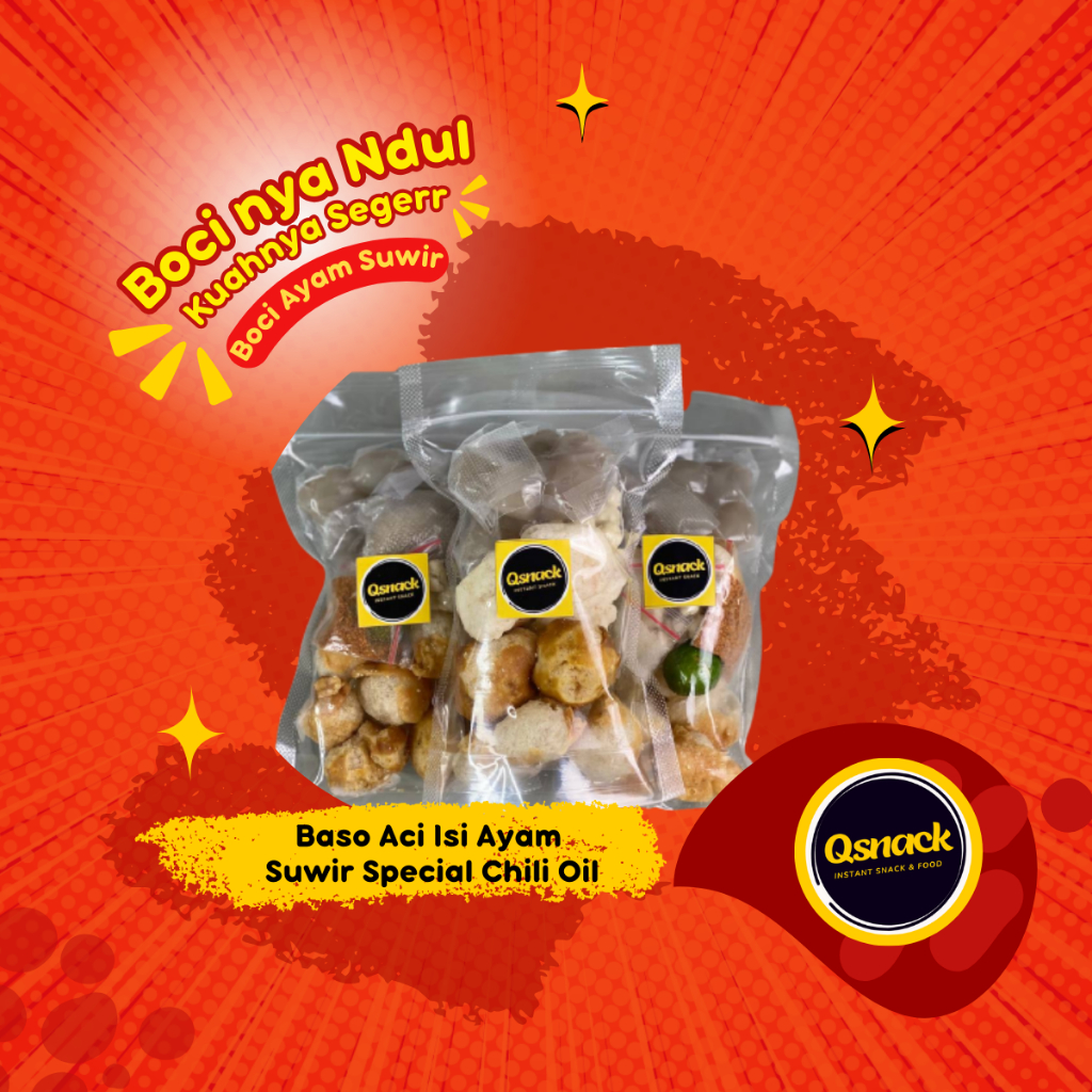 

Baso Aci Ayam Suwir Jumbo Special Chili Oil | Baso Aci Ayam Suir Special Chili Oil Makanan Instant