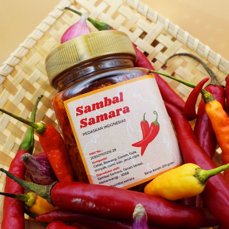 

Sambal Samara Sambel Botol, Homemade, tanpa bahan pengawet, bersertifikat HALAL