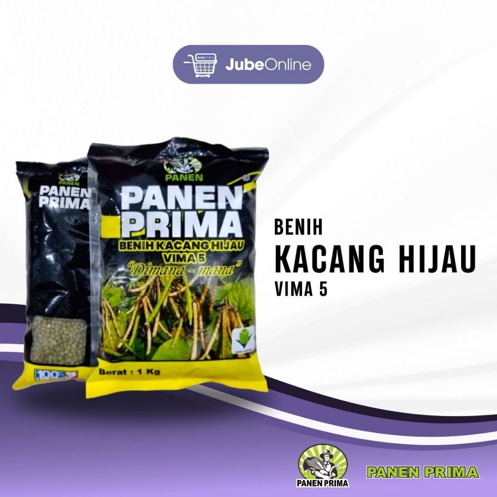 Benih Kacang Hijau Unggul Vima 5 Panen Prima 1kg