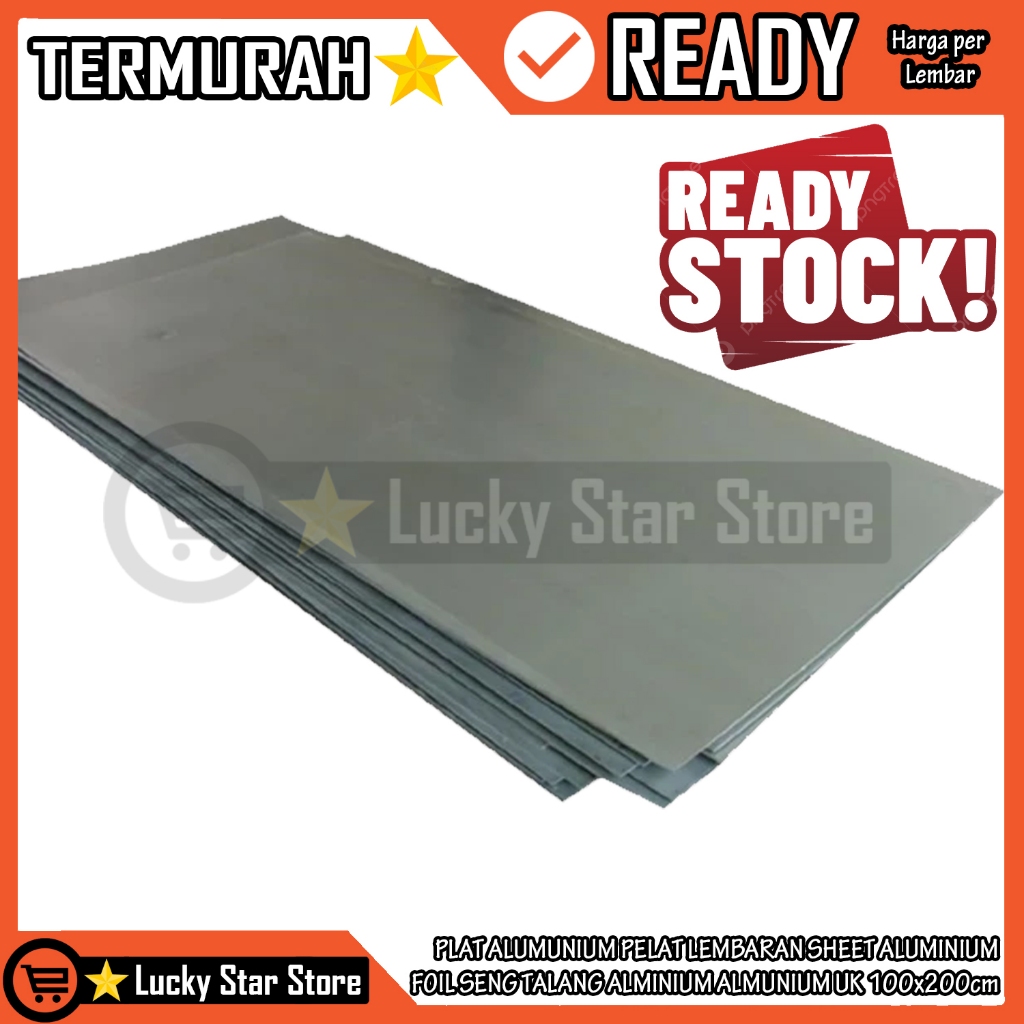 [Kargo] Aluminium Pelat Plat Lembaran Lembar Sheet Alumunium Foil Seng Talang 0,70 mm - 3,00 mm PLAT