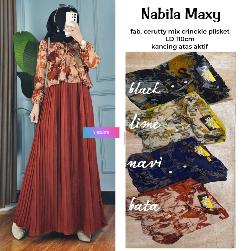 Nabila maxy dress ory by vinstore*Dfs