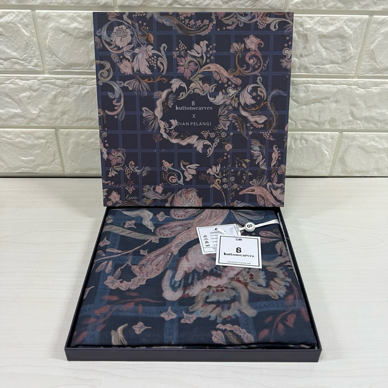 NEW XL BS Buttonscarves Autograph x Dian Pelangi Bleu  Syari XL BS Venice Edt