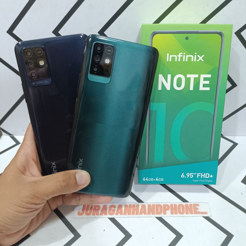 INFINIX NOTE 10 6/128GB 4/64GB HP SECOND FULLSET