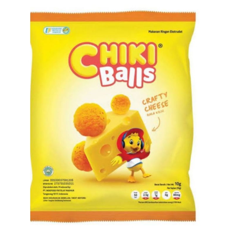 

Chiki Balls Rasa Keju 1 renceng isi 10 pcs