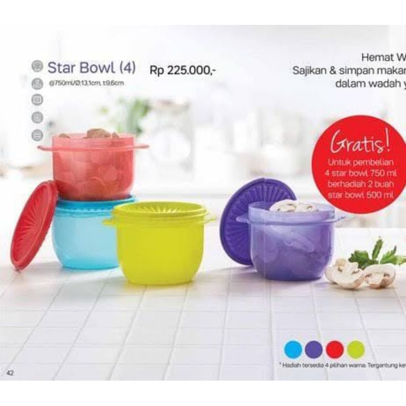 star bowl Tupperware