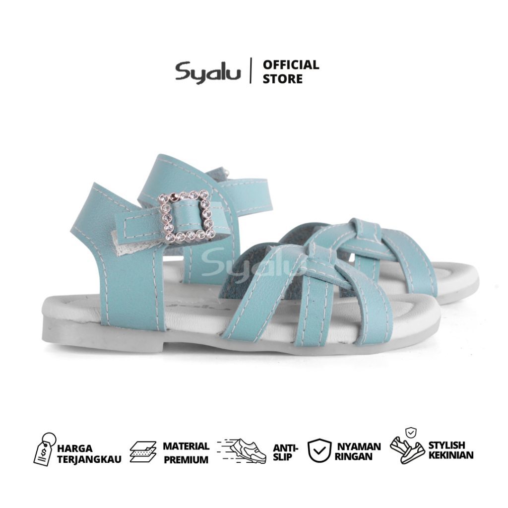 Sandal Anak Perempuan Terlucu 2022 Anti Slip Warna Biru RBA