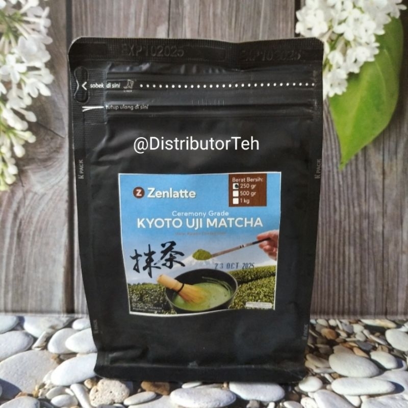 

Zenlatte Pure Kyoto Uji Matcha - Bag 250 gr Ceremonial Grade | Pure Matcha | Bubuk Uji Matcha