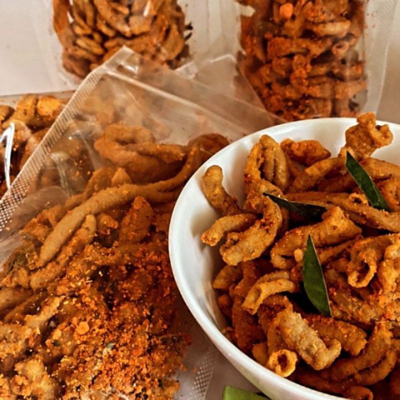 

keripik usus pedas