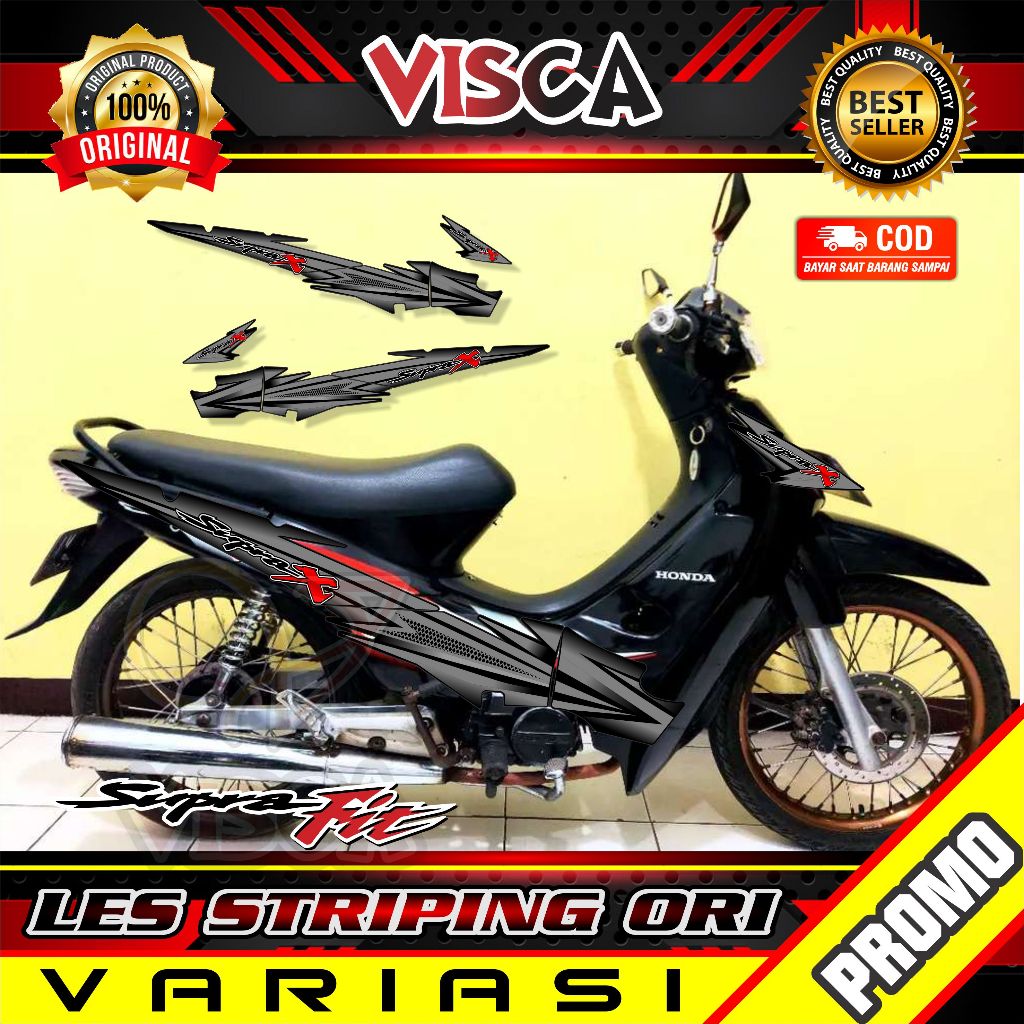 Stiker Striping Supra Fit 100 Lama 2004 Variasi Supra fit 2004 SUPRA 100/110 ORI2