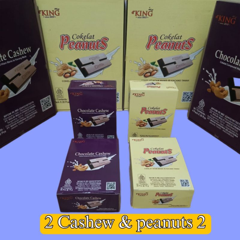 

2 Coklat Peanuts mix 2 Coklat Cashew 1 dus