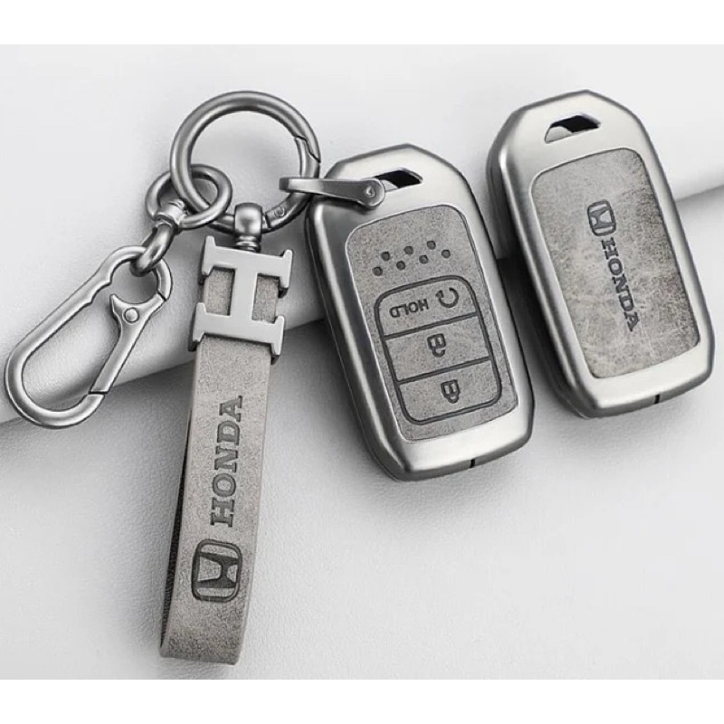 METAL Case Cover Sarung Kunci Remote Smartkey Mobil Honda WRV BRV HRV CRV 3 Tombol