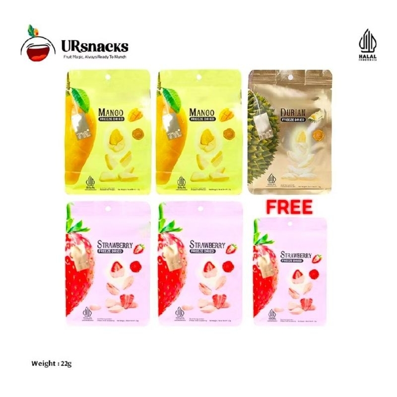 

bundle 3 strawberry 2 mangga 1 durian
