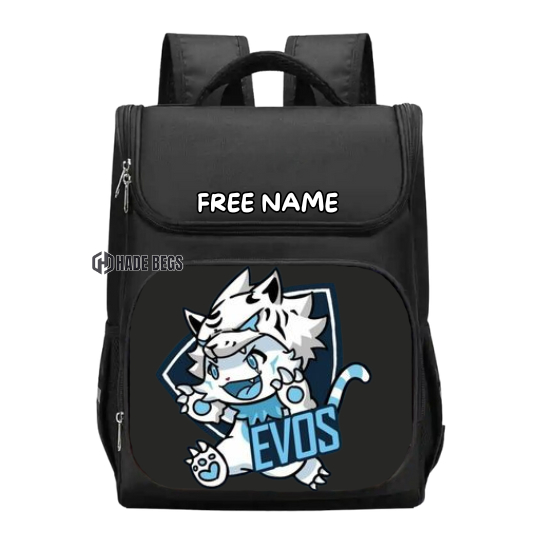Hade Bags - Promo TAS RANSEL BACKPACK ANAK . MOBILE LEGEND EVOS ,EVOS LOGO MACAN KECIL / FREE CETAK 