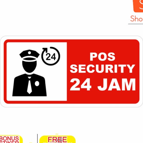 

KP8 Rambu Sign Pos Security 24 Jam Akrilik Elegan