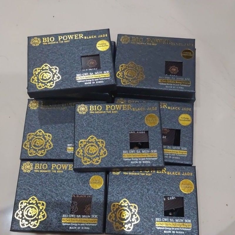 Gelang Bio PowerPoint Black Jade gelang kesehatan