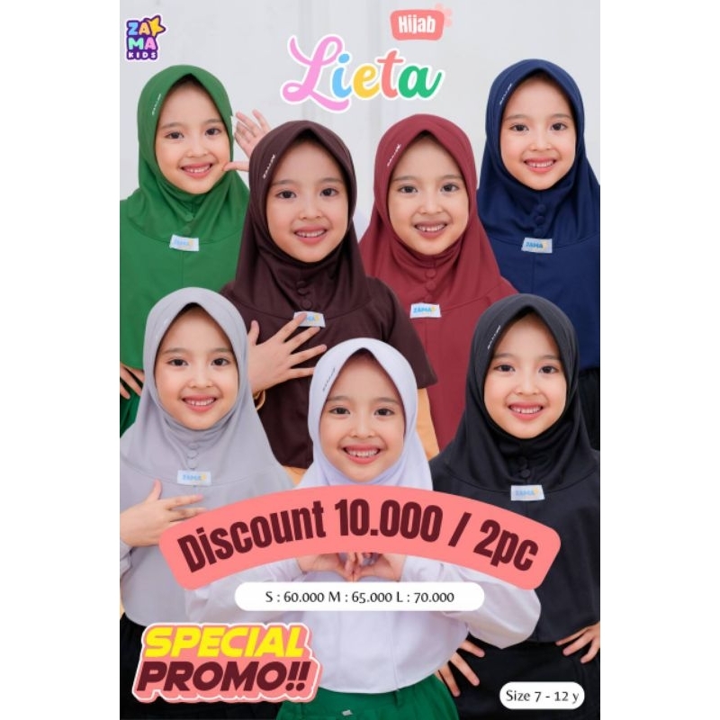 lieta jilbab anak sekolah SD & MI by zamakids
