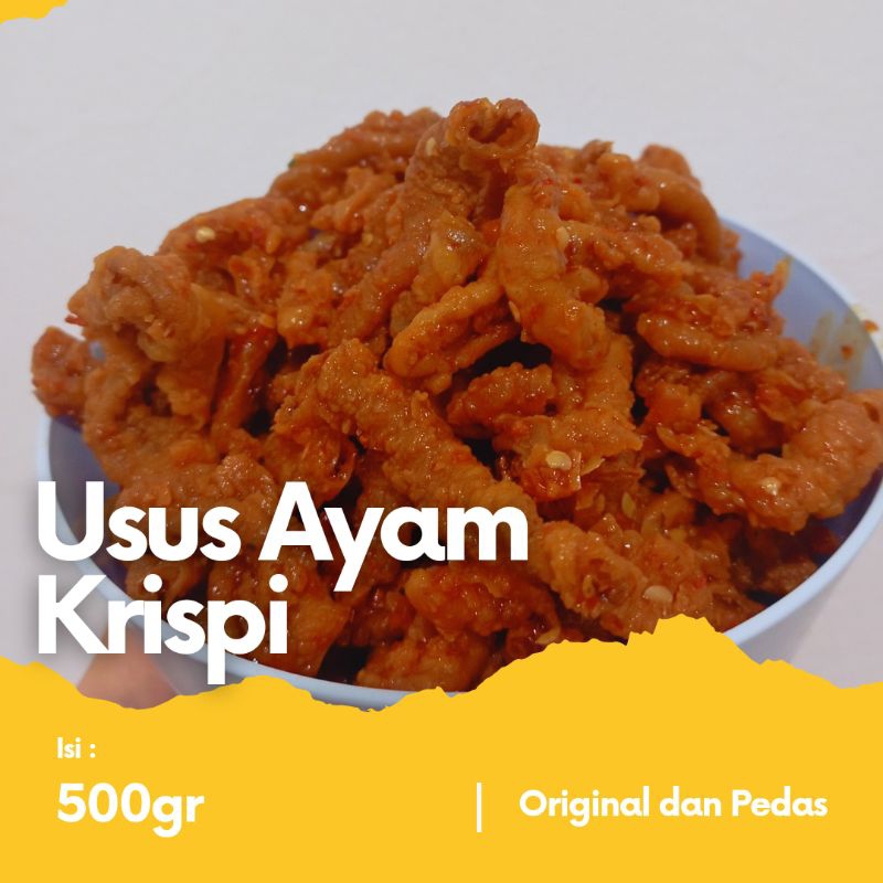 

Usus Krispi Renyah 500gr Pedas Daun Jeruk dan Original, Usus Renyah Daun Jeruk