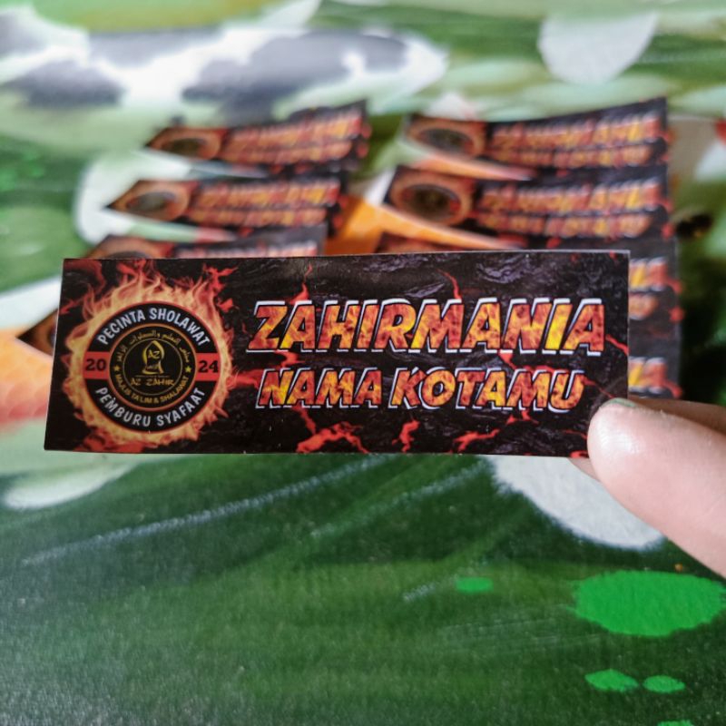 

(Minimal Order 10pcs) Stiker Zahir Mania Tema Api, Vynil/Hologram Tahan Air, Tahan Lama