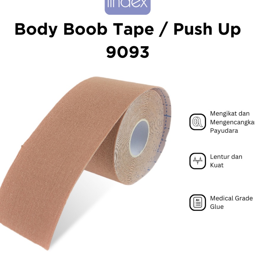Premium LINDEX Body Boop Tape Push Up Bra  Penutup Payudara 993