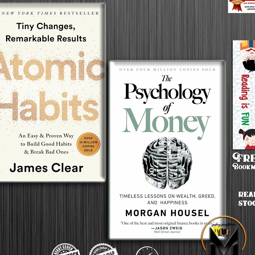 Terbaik Atomic Habits  James Clear  The Psychology of Money English Indonesia