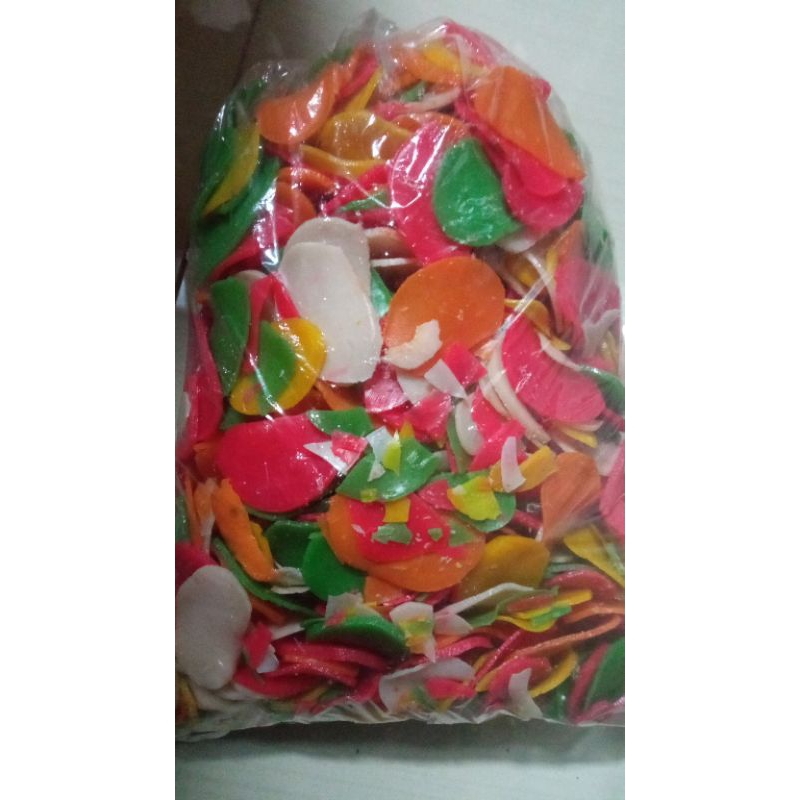 

500 g kerupuk bawang warna warni