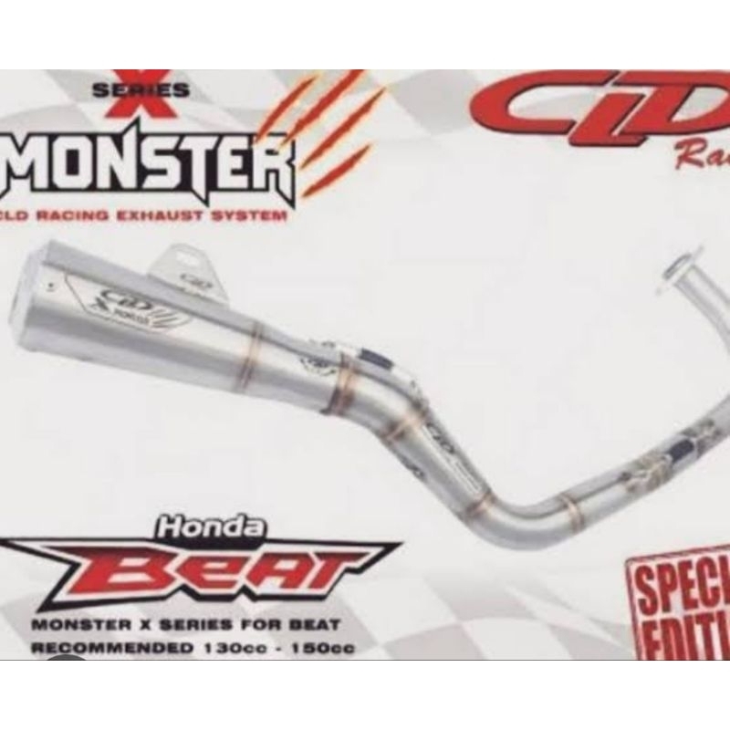 KNALPOT CLD X MONSTER BEAT F1 BEAT KARBU SCOOPY KARBU