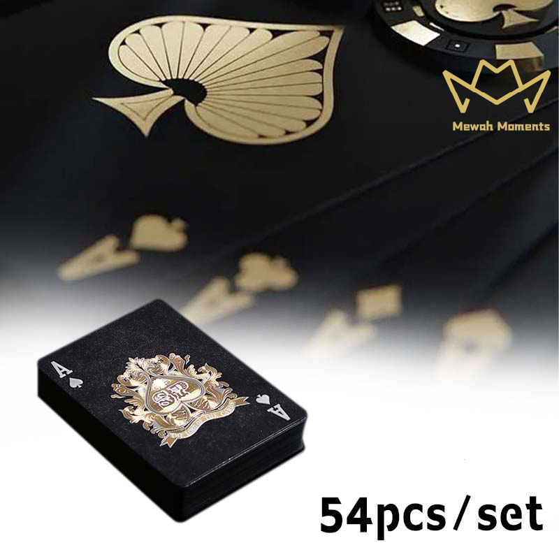 Gold Foil Poker Prime Kartu Remi Anti Air Poker Premium Kartu Remi Pvc