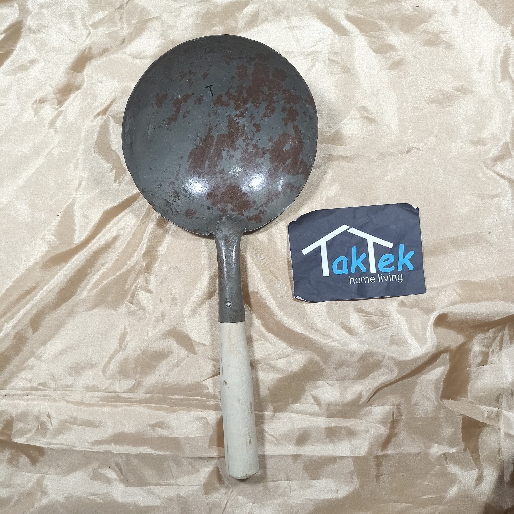 CIDUK BERAS TANGGUNG WAJAN MIE NASI GORENG IKAN TELUR GODOK REBUS KACANG KACANGAN TEBAL BULAT BAJA P