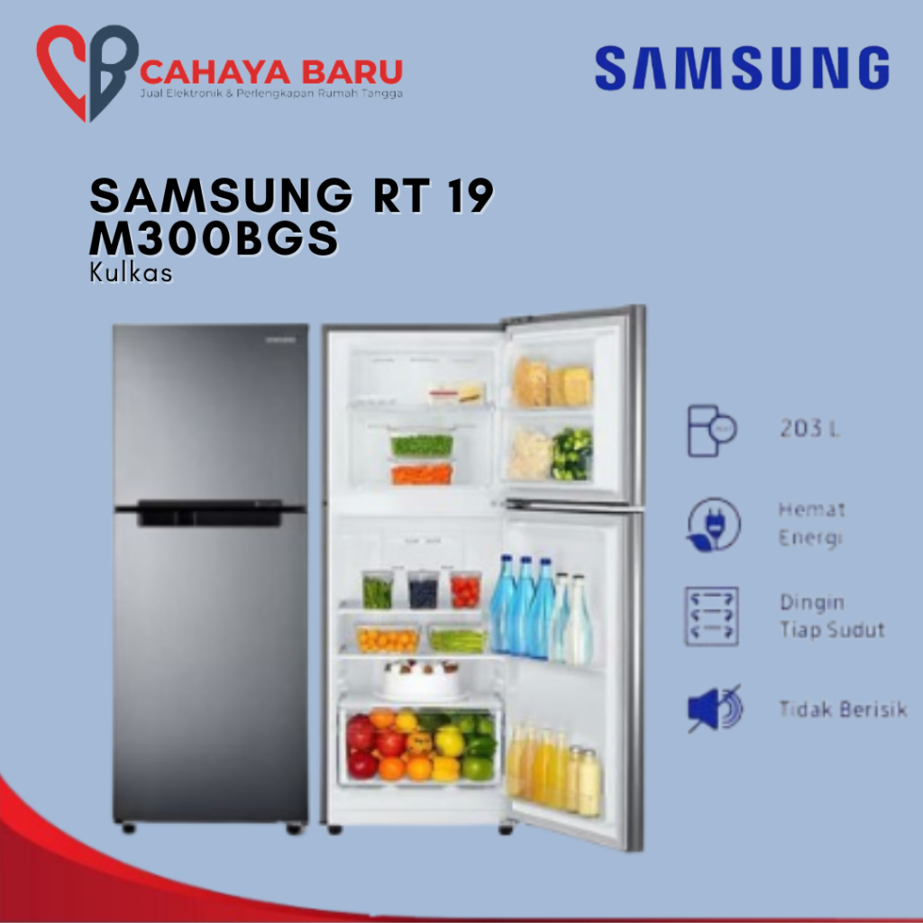KULKAS SAMSUNG RT 19 M300BGS