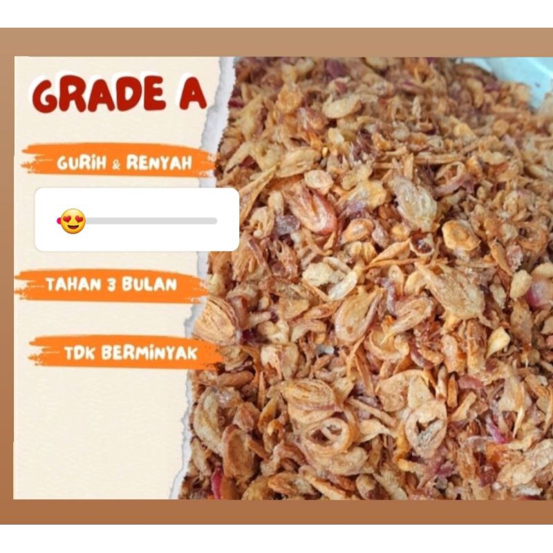 

Brambang Goreng Ori 100%(Premium Grade A++++) Brambang Koko wono Solo Premium Tanpa Tepung 40g & 80g