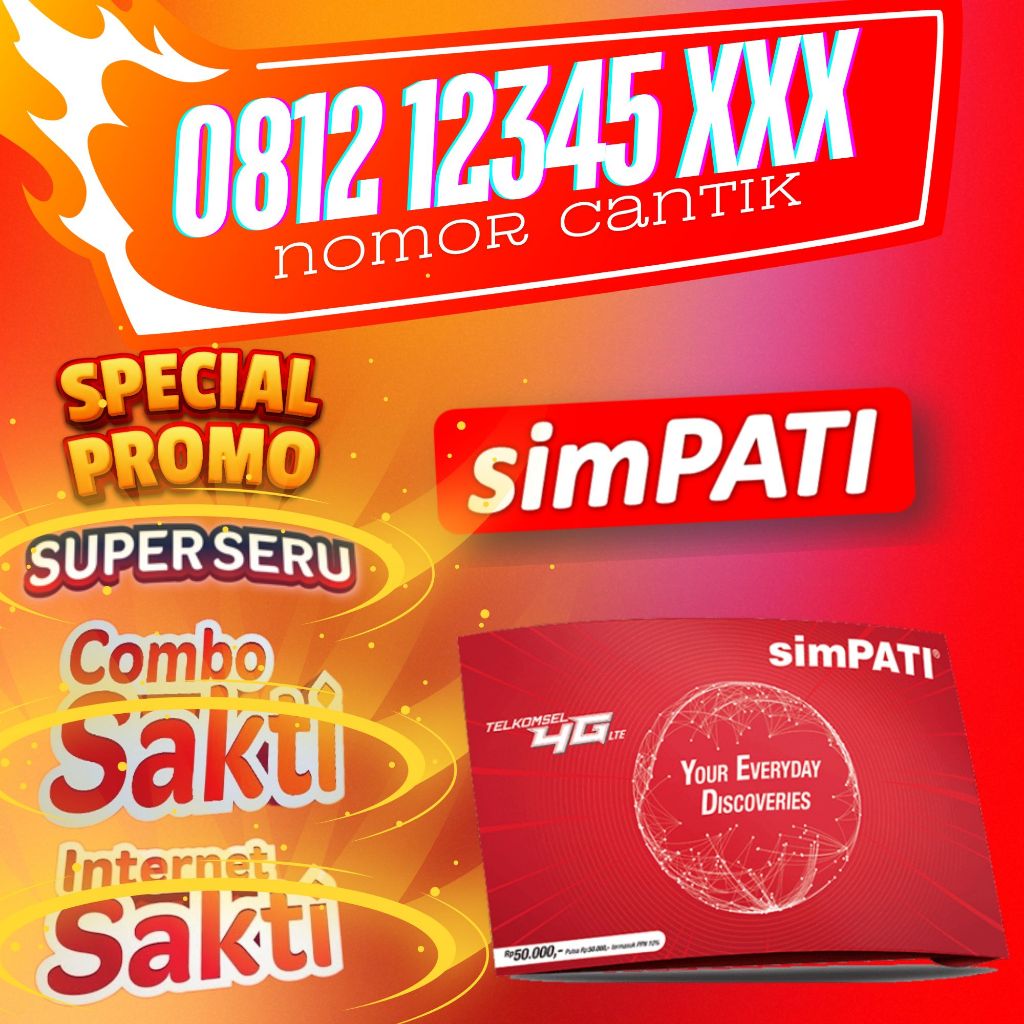 Nomor cantik simpati seri urut naik