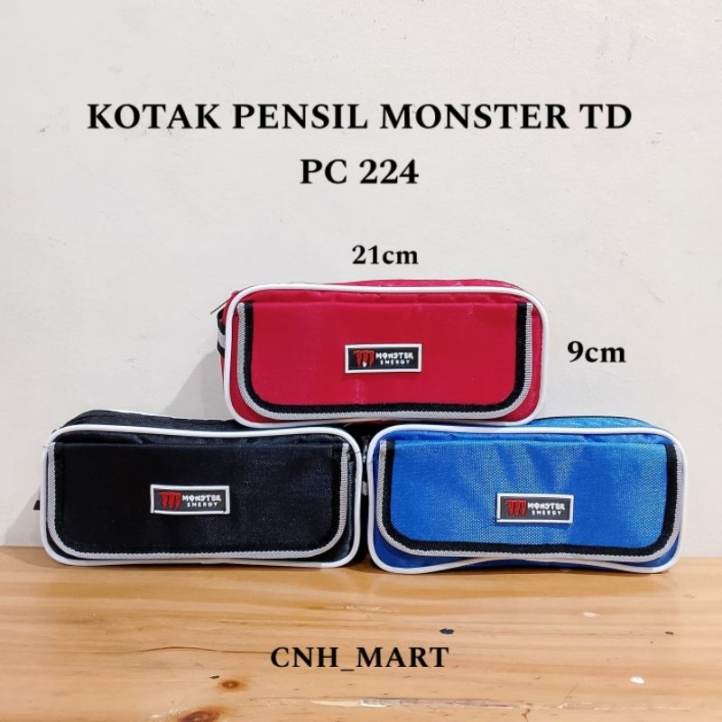 

Kotak Pensil Tutup Depan Monster Energi - Kotak Pensil Kain - Kotak Pensil PC 224 Monster Energi