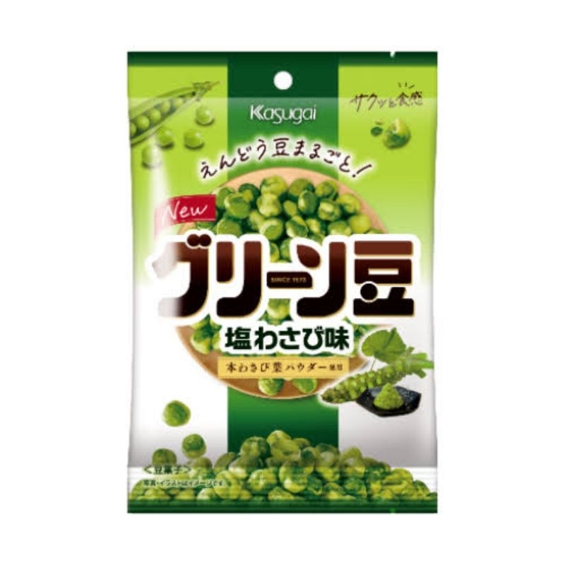 

KASUGAI Wasabi Green Mame 72gr - KASUGAI Kacang Polong Rasa Wasabu 72gr
